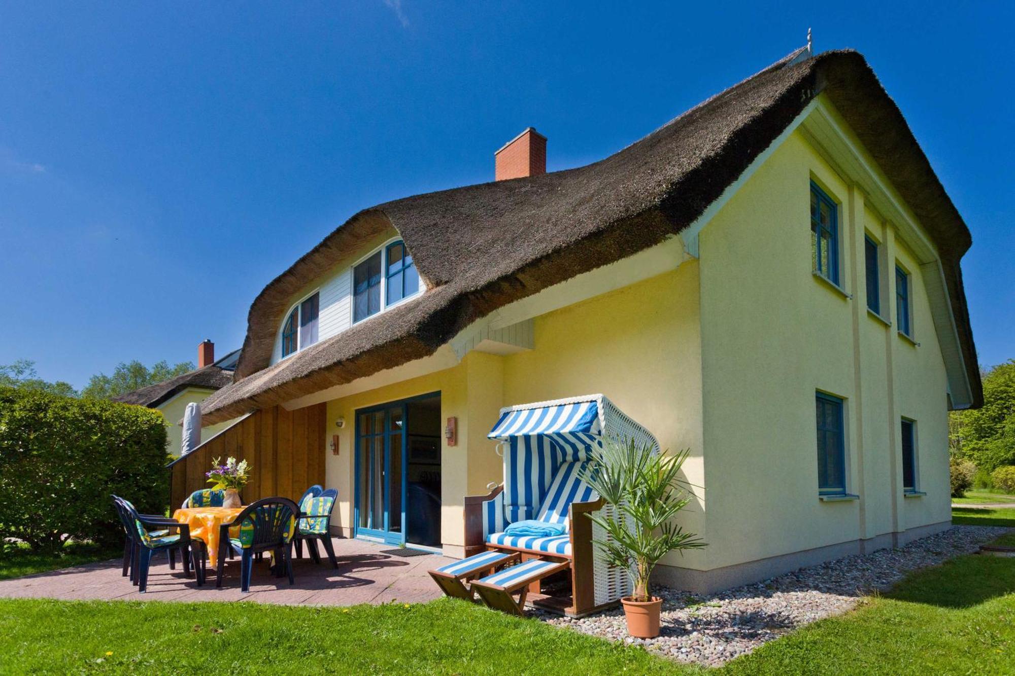 Reetdachhaus Eibe 2, Kaminofen, Sauna, 8 Personen, W-Lan Puddemin Bagian luar foto